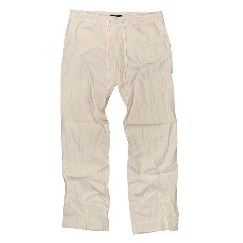 💙 Weekend Max Mara Beige Linen Pants Minimalist Lagenlook Resort